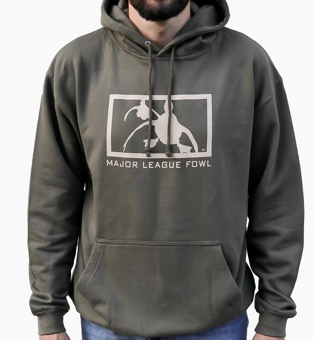 Olive Green Logo Hoodie