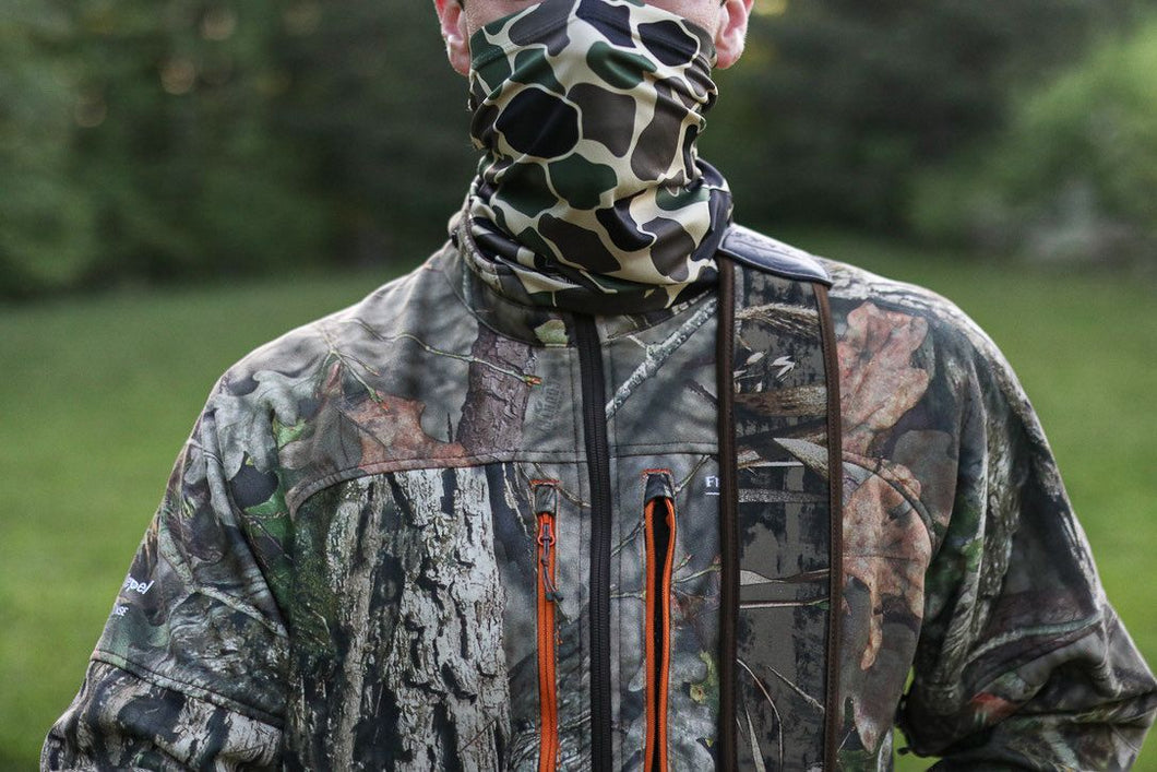 MLF Men's Camo Hooded Performance Layer with Gaiter