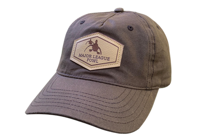 Waxed-Cotton Leather Patch Hat