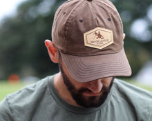 Waxed-Cotton Leather Patch Hat