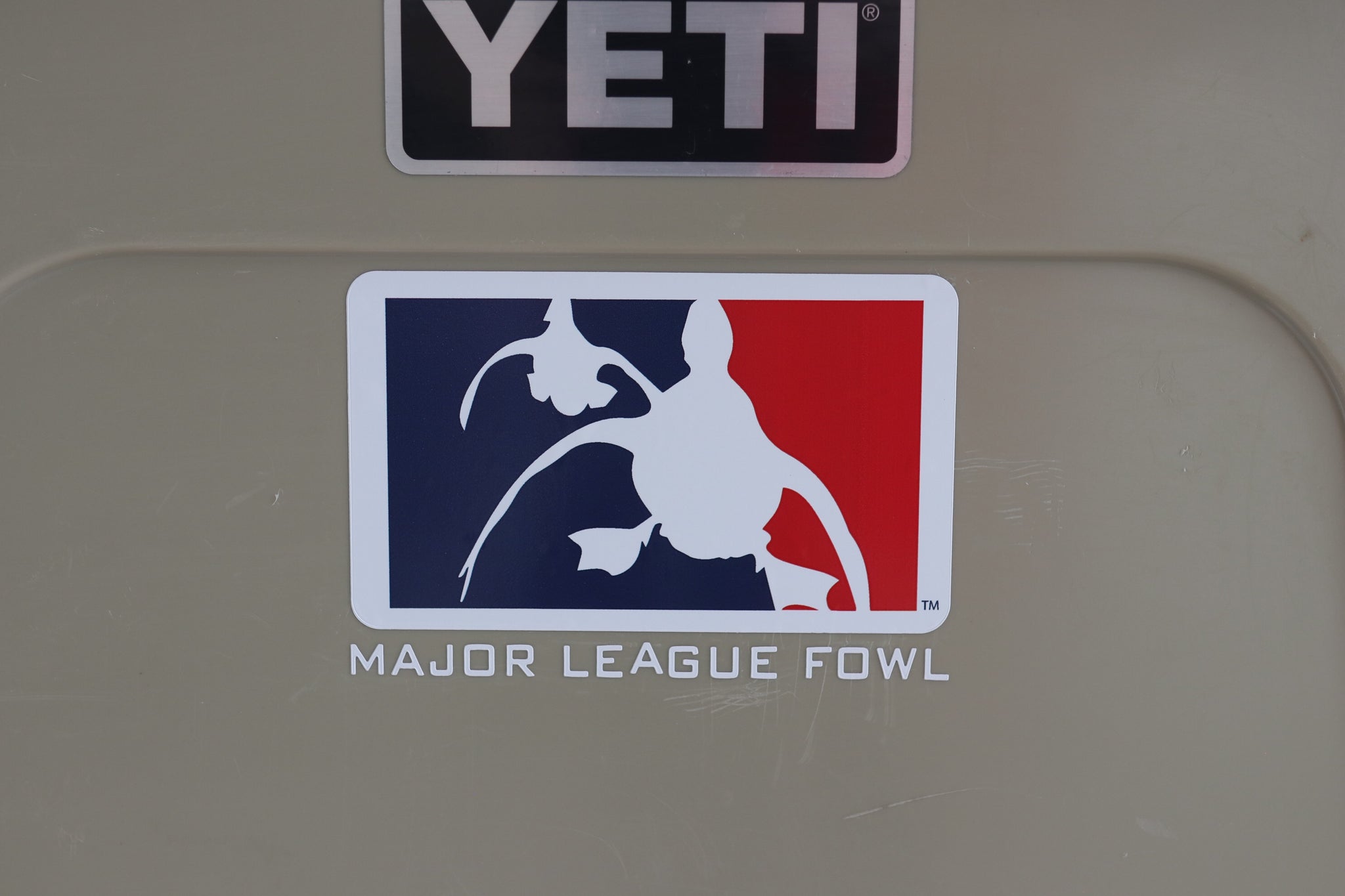Logo Waterfowl Decal With Text Major League Fowl
