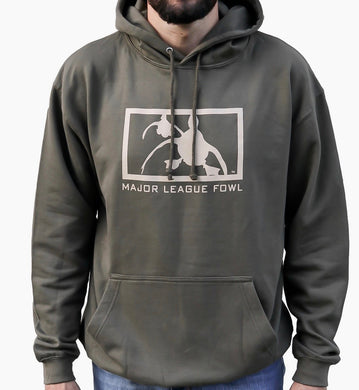 Olive Green Logo Hoodie
