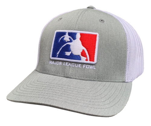 Heather Grey/White FlexFit 3D Logo Hat